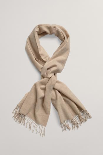 ŠÁLA GANT D2. WOOL SOLID WOVEN SCARF DRY SAND