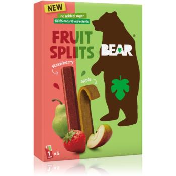 BEAR Fruit Splits Jahoda & Jablko sušené ovoce 5x20 g