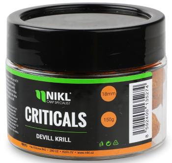 Nikl boilie criticals devill krill 150 g - 18 mm