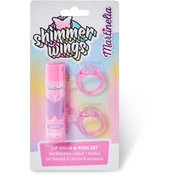 Martinelia Shimmer Wings Lip Balm & Ring Set sada pro děti