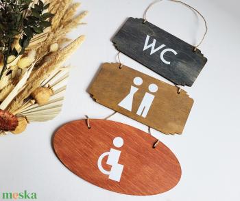 Wc fa tábla, Mosdó, Toilet