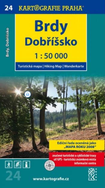 1: 50T (24)-Brdy, Dobříšsko (turistická mapa)