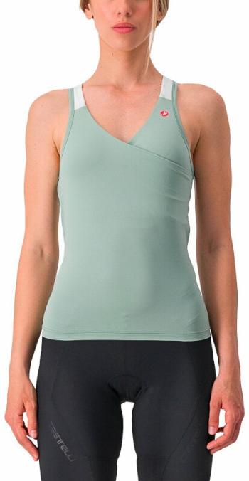 Castelli Solaris W Top Tílko Defender Green/Ivory S