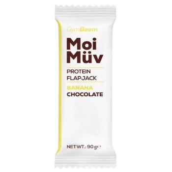 GymBeam MOIMUV PROTEIN FLAPJACK 90 G BANÁN ČOKOLÁDA Proteinová tyčinka, , velikost