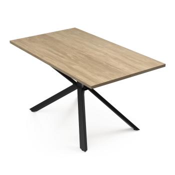 Blumfeldt Bearsdon jídelní set, stolová deska a kovové nohy stolu, industriální styl, stabilní, moderní
