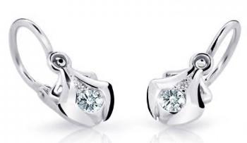 Cutie Jewellery Dětské náušnice z bílého zlata C2224-10-X-2 bílá
