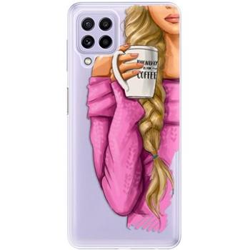 iSaprio My Coffe and Blond Girl pro Samsung Galaxy A22 (coffblon-TPU3-GalA22)