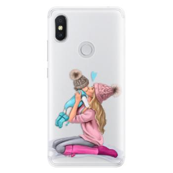 Silikonové pouzdro iSaprio - Kissing Mom - Blond and Boy - Xiaomi Redmi S2