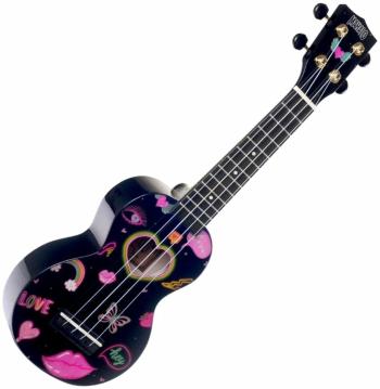 Mahalo Heart Heart Black Szoprán ukulele