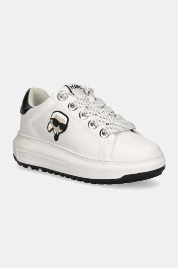 Kožené sneakers boty Karl Lagerfeld KAPRI bílá barva, KL67530