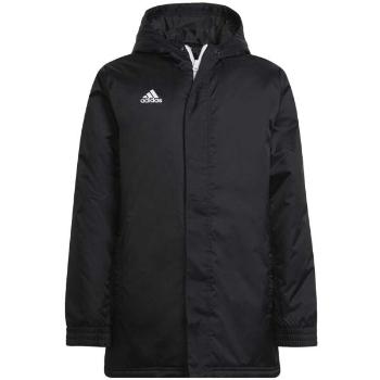 adidas ENTRADA 22 STADIUM JACKET Juniorská fotbalová bunda, černá, velikost