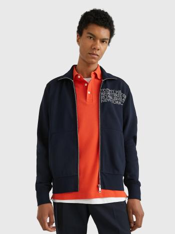 Tommy Hilfiger pánská tmavě modrá mikina Badged graphic  - XXL (DW5)