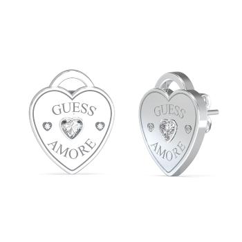 Guess Cercei inimioare din oțel Guess Amore JUBE05058JWRHT/U