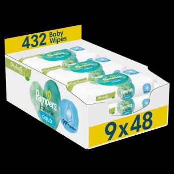 Pampers Harmonie Aqua vlhčené ubrousky 9x48 ks