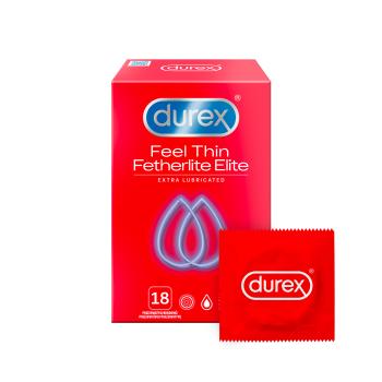 Durex Kondomy Feel Thin Extra Lubricated 18 ks