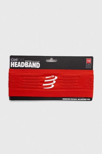 Čelenka Compressport Headband On/Off červená barva, XBNU3903