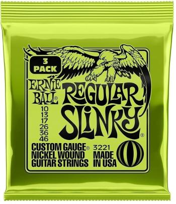Ernie Ball 3221 Regular Slinky 3-Pack Struny pro elektrickou kytaru