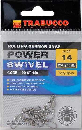 Trabucco karabinka rolling german snap 5 ks-velikost 20