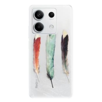 Odolné silikonové pouzdro iSaprio - Three Feathers - Xiaomi Redmi Note 13 5G