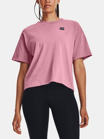 Under Armour UA W Logo LC Oversized HW SS Triko Růžová