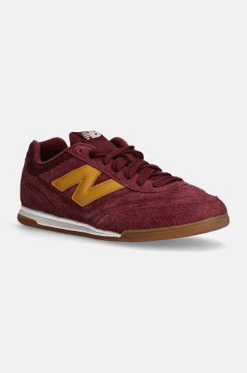 Kožené sneakers boty New Balance RC42 vínová barva, URC42HF