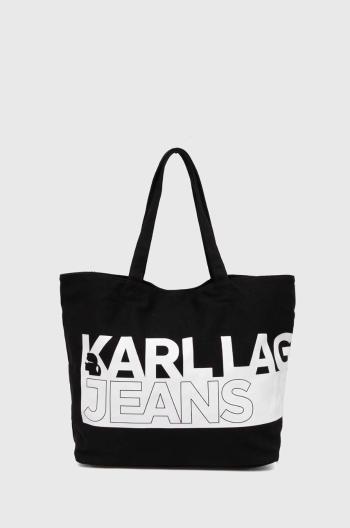 Bavlněná kabelka Karl Lagerfeld Jeans černá barva, 245J3051