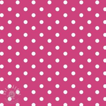 Bavlněná látka Dots pink