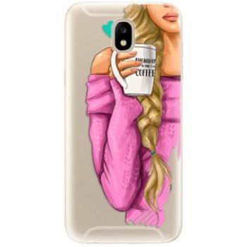 iSaprio My Coffe and Blond Girl pro Samsung Galaxy J5 (2017) (coffblon-TPU2_J5-2017)