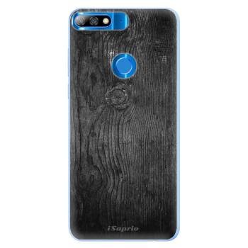 Silikonové pouzdro iSaprio - Black Wood 13 - Huawei Y7 Prime 2018