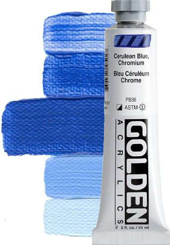 Golden Artist Colors Heavy Body Akrylová barva Cerulean Blue, Chromium 59 ml 1 ks