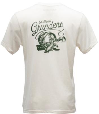 Grundéns tričko classic reel ss t-shirt fog - xl