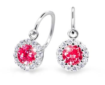 Cutie Jewellery Dětské náušnice z bílého zlata C2745-10-X-2 červená