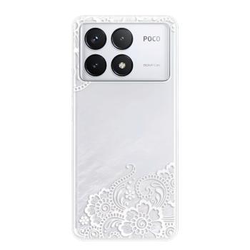 Odolné silikonové pouzdro iSaprio - White Lace 02 - Poco F6 Pro