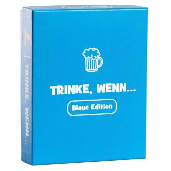 Spielehelden Trinke wenn... Blaue Edition Hra na pití 100+ otázek Počet hráčů: 2+ Věk: od 18 let