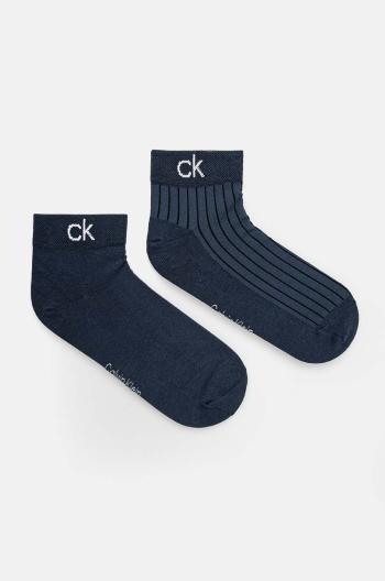 Ponožky Calvin Klein 2-pack pánské, modrá barva, 701229434