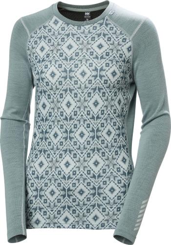 Helly Hansen Women’s LIFA Merino Midweight Graphic Long-Sleeve Crew Cactus Star XS Termoprádlo