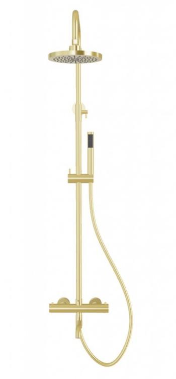 BESCO - Nástenný termostatický sprchový a vaňový set VEO zlatá BABPVNTIZL