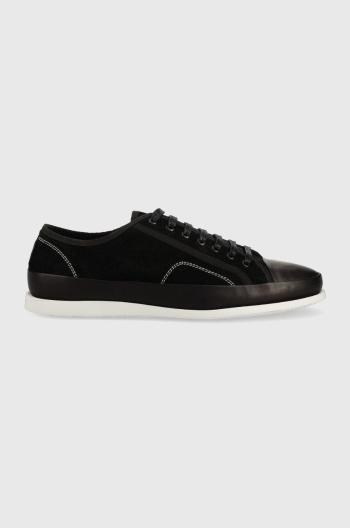 Kožené sneakers boty PS Paul Smith Glover černá barva