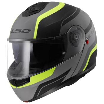 Výklopná přilba LS2 FF908 Strobe II MONZA Matt Black H-V Yellow  XXL (63-64)