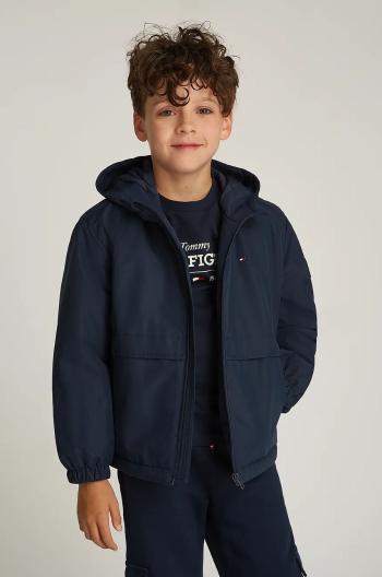 Dětská bunda Tommy Hilfiger tmavomodrá barva, KB0KB09365