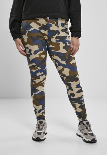 Urban Classics Ladies High Waist Camo Tech Leggings summerolive camo - XL