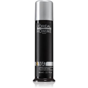 L’Oréal Professionnel Homme 4 Force Mat modelovací pasta pro matný vzhled 80 ml