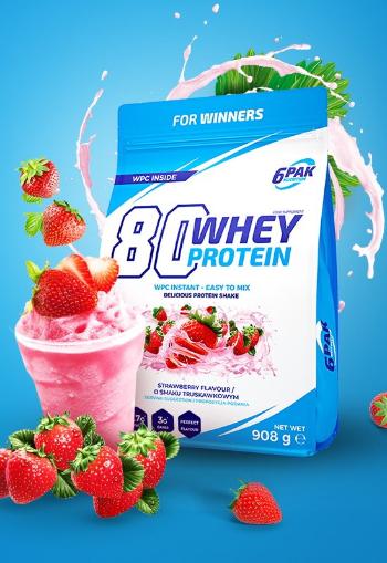 80 Whey Protein - 6PAK Nutrition 908 g Banana 