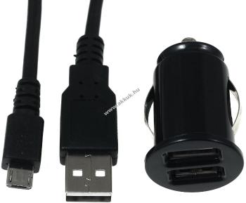 Mini autós töltő adapter + 2.0 High-Speed töltő kábel Samsung Galaxy S8 / S8 Plus