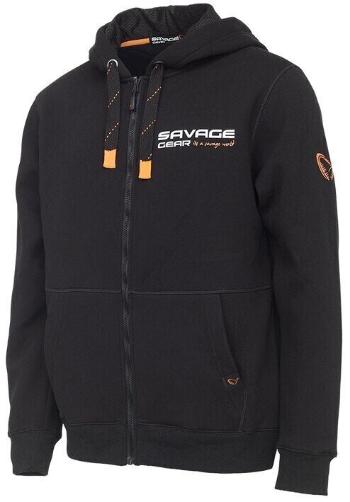 Savage Gear Mikina Urban Zip Hoodie Black Ink S