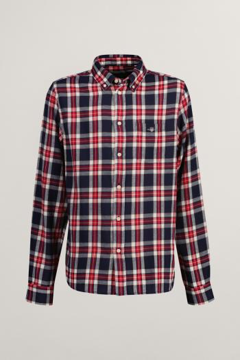 KOŠILE GANT CHECKED FLANNEL BD SHIRT EVENING BLUE