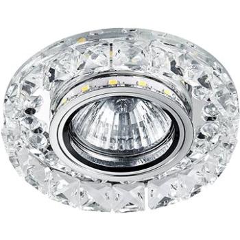 DOWNLIGHT GU10/50W, 0,2WLED,CHROME/CLEAR (71074)