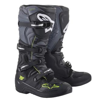 Moto boty Alpinestars Tech 5 černá/šedá/žlutá fluo  černá/šedá/žlutá fluo  38