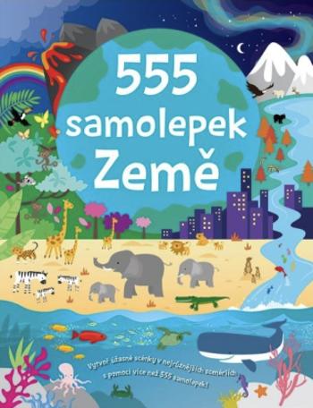 555 samolepek - Země