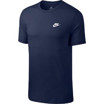 Nike SPORTSWEAR CLUB Pánské tričko, tmavě modrá, velikost